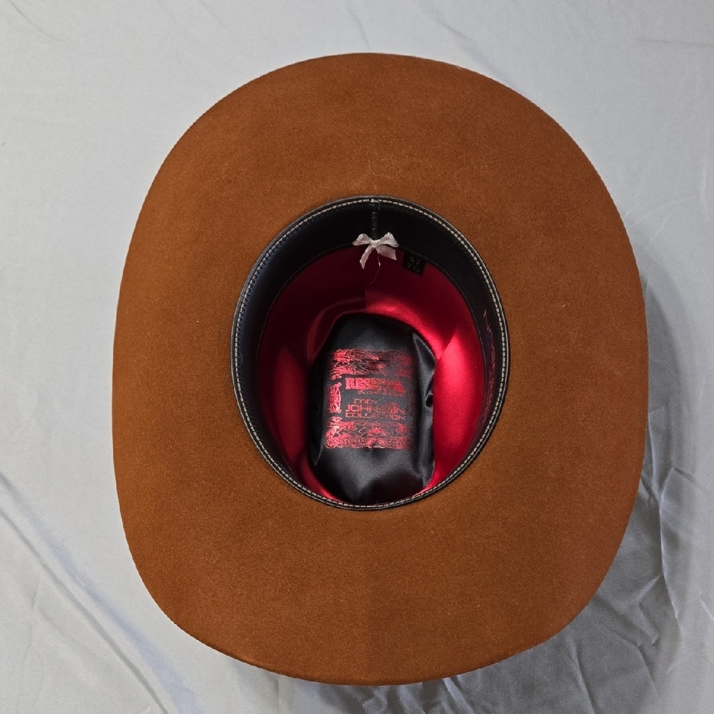 Resistol 6x Cody Johnson Rust Felt Pre Shaped 7 1/8 Hat - Picture 7 of 12
